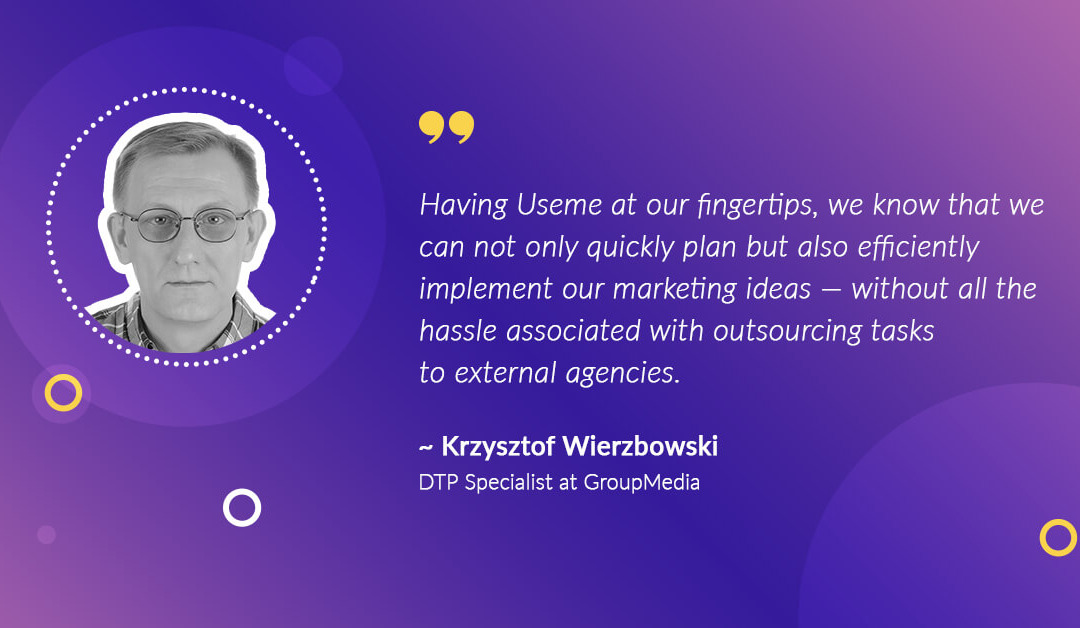 How Useme helped GroupMedia in outsourcing marketing tasks | Case study