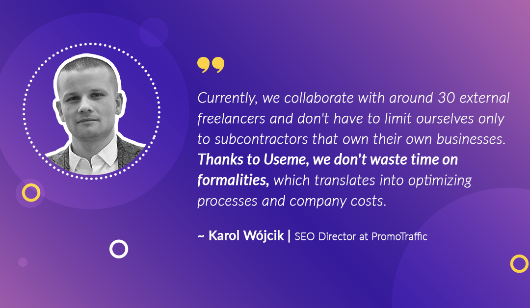 How PromoTraffic unlocked the efficiency of outsourcing with Useme | Case study