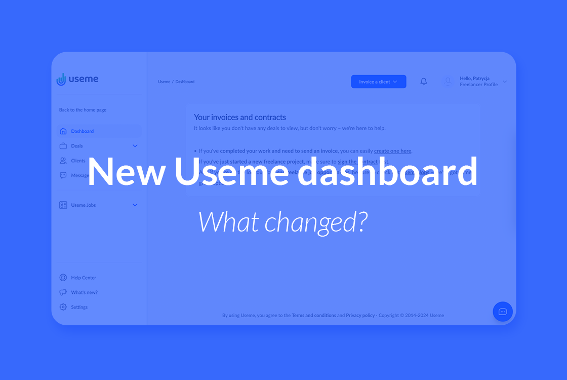 Introducing new user dashboard on Useme