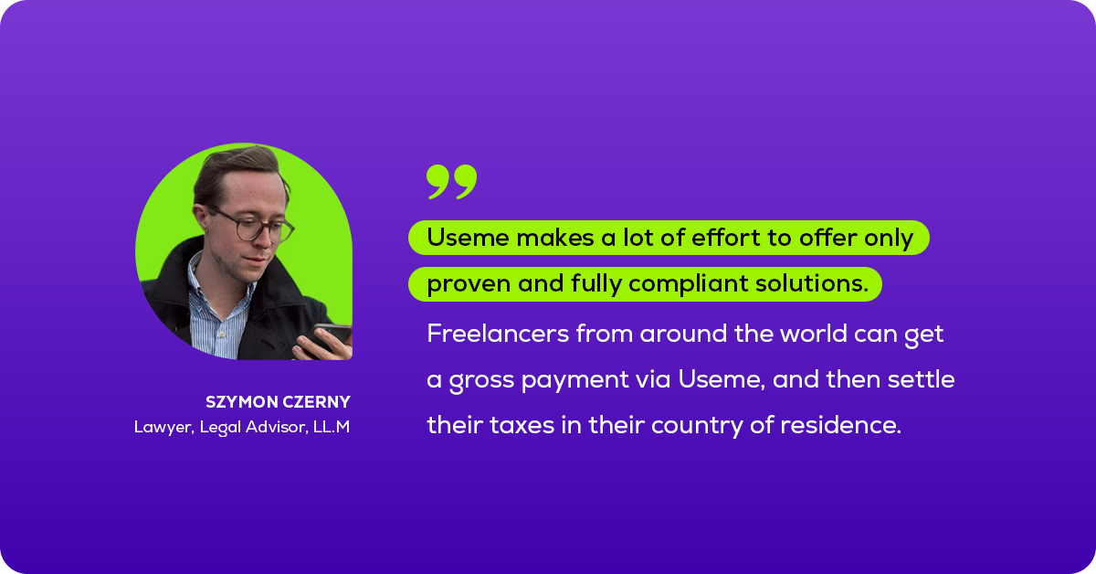 Invoices from freelancers without a company. An interview with a lawyer (LL.M.) Szymon Czerny