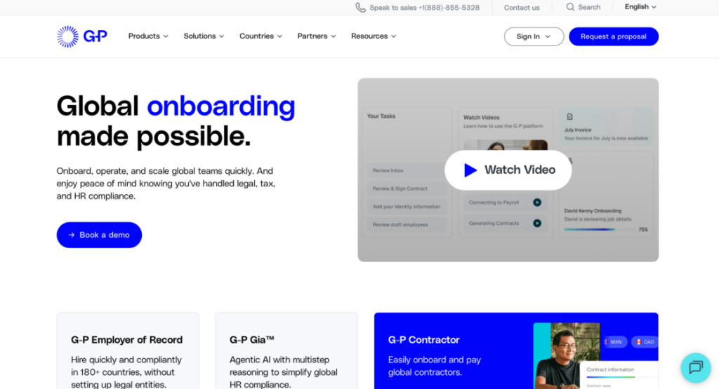 G-P main page screenshot