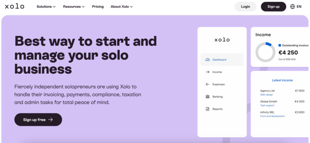 Xolo website screenshot