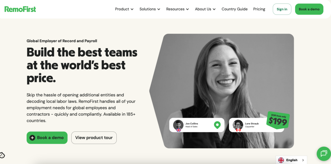 RemoFirst main page screenshot