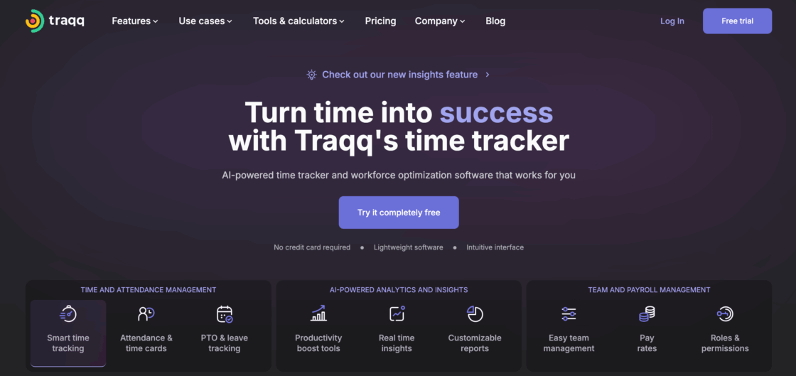 traqq time tracking software