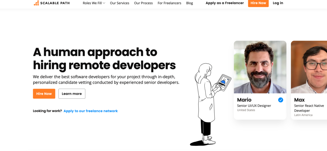 Scalable Path mainpage screenshot