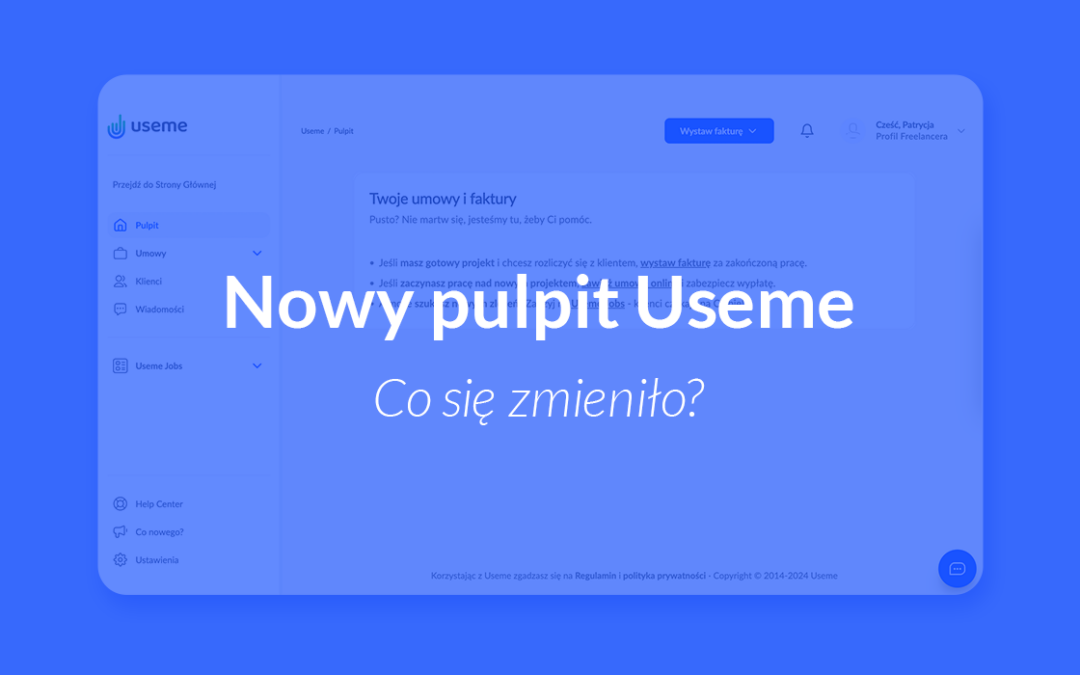 Nowe menu i koncentracja na płatnościach –  sprawdź majowe zmiany na Twoim koncie Useme