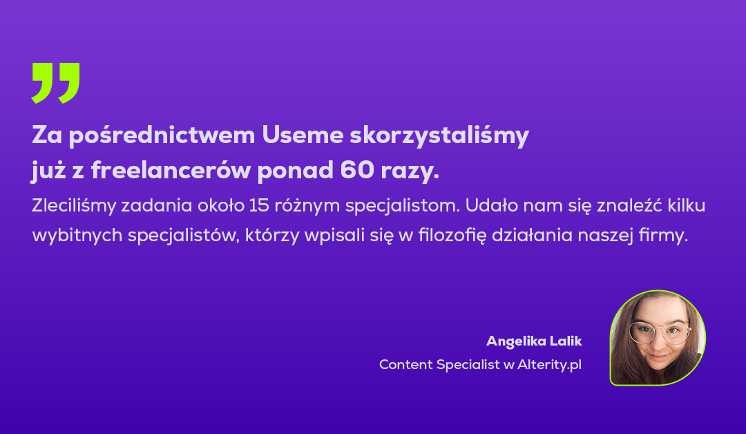 Jak Alterity.pl znalazło freelancerów ze specjalistycznych dziedzin dzięki Useme | Case study
