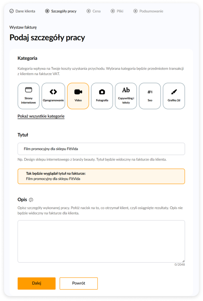 formularz wystaw fakture w nowej odslonie ocen efekty Formularz „Wystaw fakturę” w nowej odsłonie. Oceń efekty! nowy design formularza wystawiania faktury