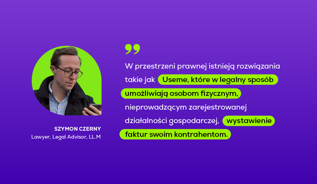 Faktura od freelancera bez firmy. Wywiad z prawnikiem (LL.M.) Szymonem Czerny
