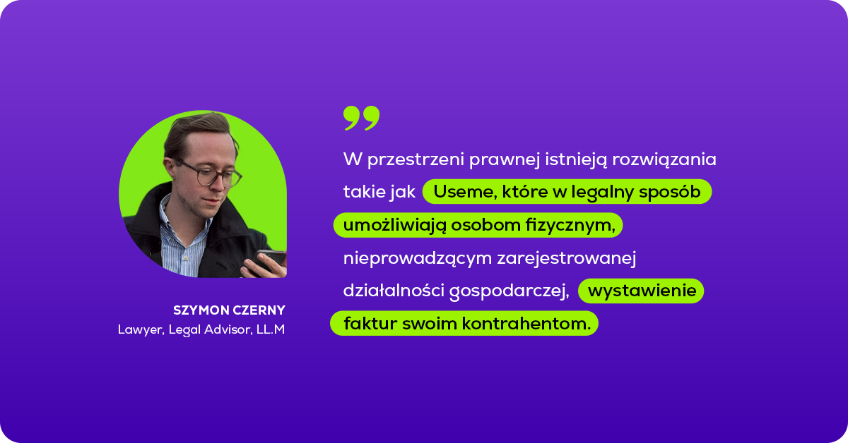 Faktura od freelancera bez firmy. Wywiad z prawnikiem (LL.M.) Szymonem Czerny