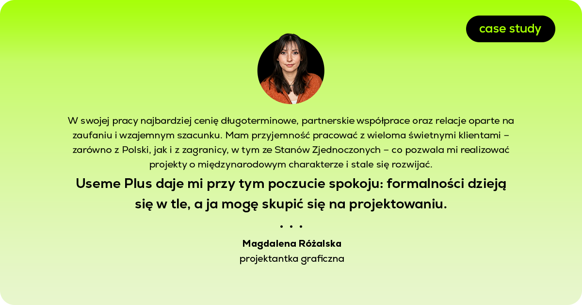 Cytat freelancerki i zdjęcie bohaterki