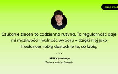O systematyczności we freelancingu w branży wideo | Case study projektu PEEKY.produkcja