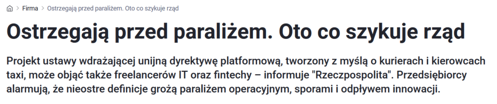 ustawa dla kurierow moze uderzyc w programistow fintechy i e commerce biznes i eksperci alarmuja 1 Ustawa dla kurierów może uderzyć w programistów, fintechy i e-commerce. Biznes i eksperci alarmują ustawa dla kurierow moze uderzyc w programistow fintechy i e commerce biznes i eksperci alarmuja 1 Ustawa dla kurierów może uderzyć w programistów, fintechy i e-commerce. Biznes i eksperci alarmują