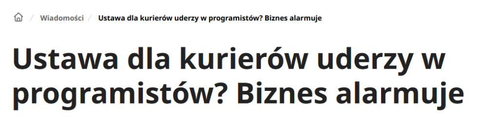 ustawa dla kurierow moze uderzyc w programistow fintechy i e commerce biznes i eksperci alarmuja 2 Ustawa dla kurierów może uderzyć w programistów, fintechy i e-commerce. Biznes i eksperci alarmują ustawa dla kurierow moze uderzyc w programistow fintechy i e commerce biznes i eksperci alarmuja 2 Ustawa dla kurierów może uderzyć w programistów, fintechy i e-commerce. Biznes i eksperci alarmują